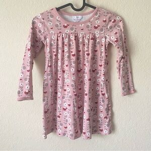 Hanna Andersson | Girl's Pink Printed Long Sleeve Cotton Dress Size US 5
